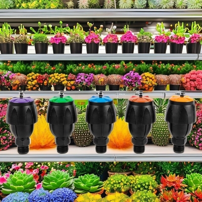 Roterende sprinklers met dubbele spuitstukken voor het uitlaten van water en insectenbestendige sproeiers voor foto-shows op gras