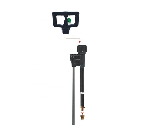 250-350 KPA Damping Rotation Landbouw Irrigatie Sprinkler met technische kunststof