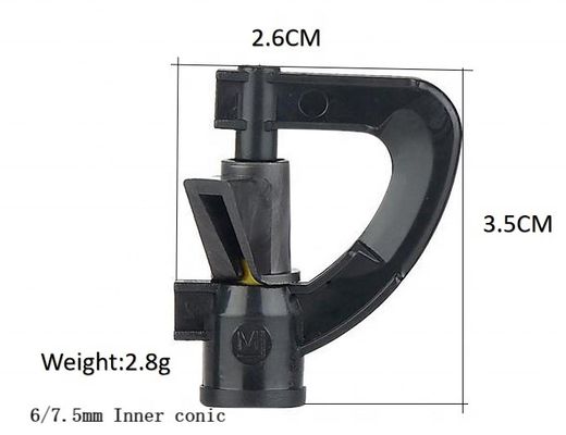G-type driehoekige draaibare micro-irrigatie-micro-straalsprinkler voor landbouwwater