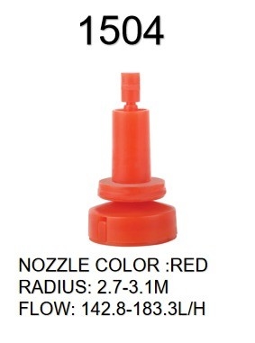 Ingenieurswerk Plastic Full Circle Rotation Sprinkler voor tuin 360° Landbouw Irrigatie
