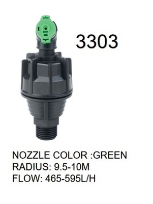 Medium water sprinkler Landbouw Irrigatie 360 graden roterende R10 multi-outlet spuitstuk