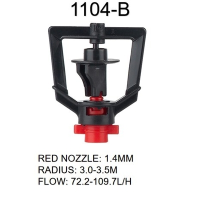 360 graden water sprinkler voor landbouwbewatering Sterk en druk 150-300kpa