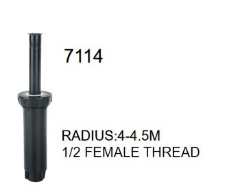 1/2 inch Engineering Plastic Scattering Pop-Up Sprinkler voor roterende gazon irrigatie