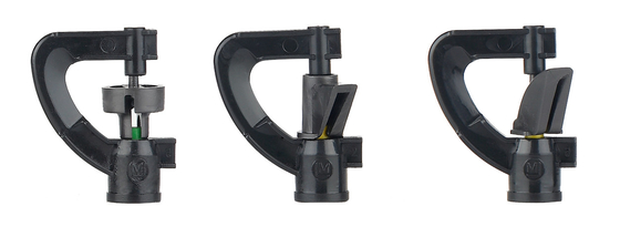 Duurzame techniek Plastic Duckbill Wheel Sprinkler voor 360° tuinboerderij irrigatie